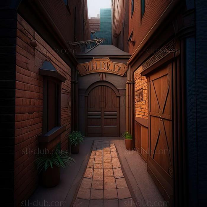 3D model alley (STL)